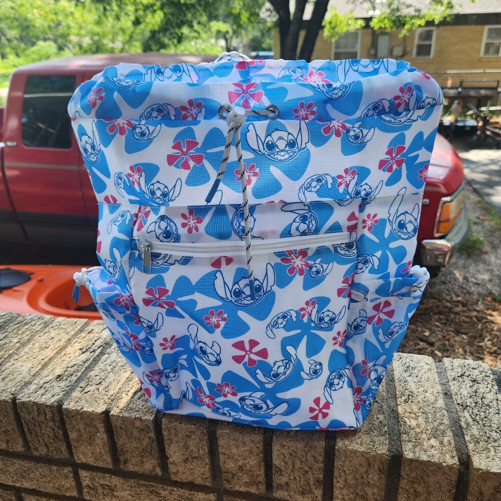 Disney - Stitch Printed Drawstring Bag - Lilo & Stitch - Casual Backpack